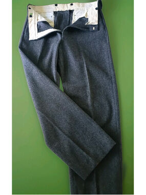 LL Bean-60s Heavy Wool Tweed Maine Guide Hunting Field Pants-36 x32-No Flaws